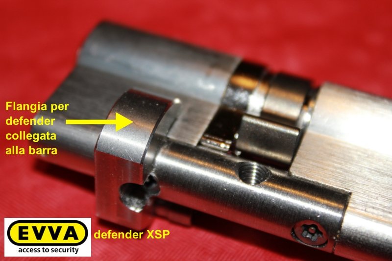 Cilindro EVVA ICSxp con barra XSP mm. 36/51 (5 chiavi)