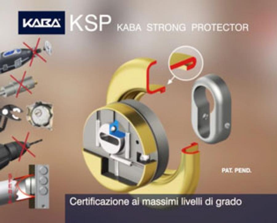 Protezione KABA mod. KSP versione Placca 2896 - BRONZO