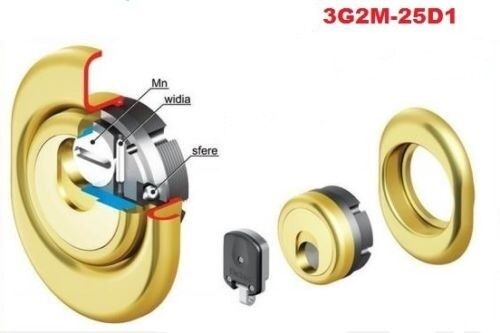 DISEC MAGNETICO MAG3G int. 38 c/ 3 chiavi Magnetiche