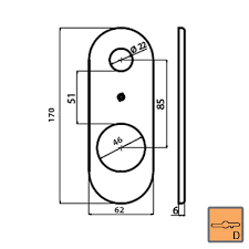 PLACCA SECUREMME serie T - 25