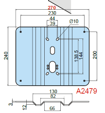 PIASTRA DISEC di PROTEZIONE A2479