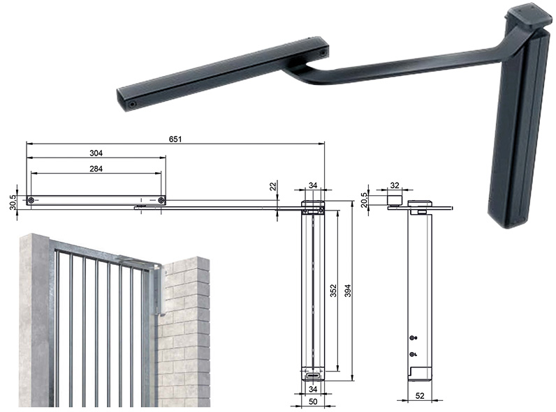 CHIUDIPORTA ASSAABLOY art. DC 630G - SX