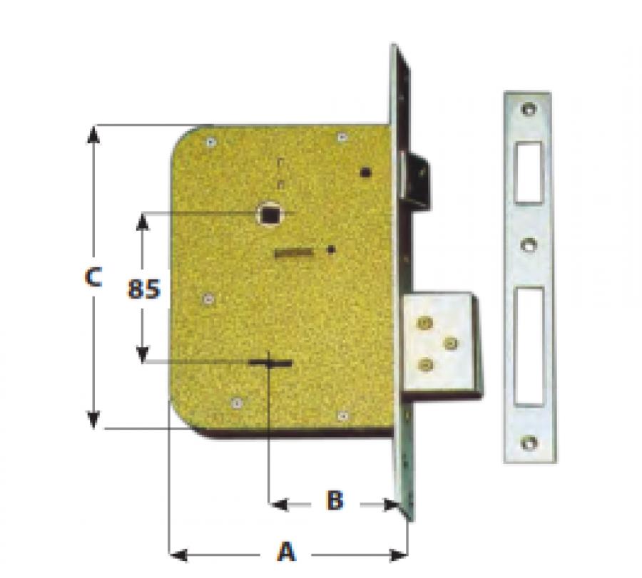 Serratura CR art. 5000.60