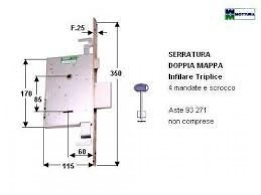 Serratura MOTTURA mod. 40741