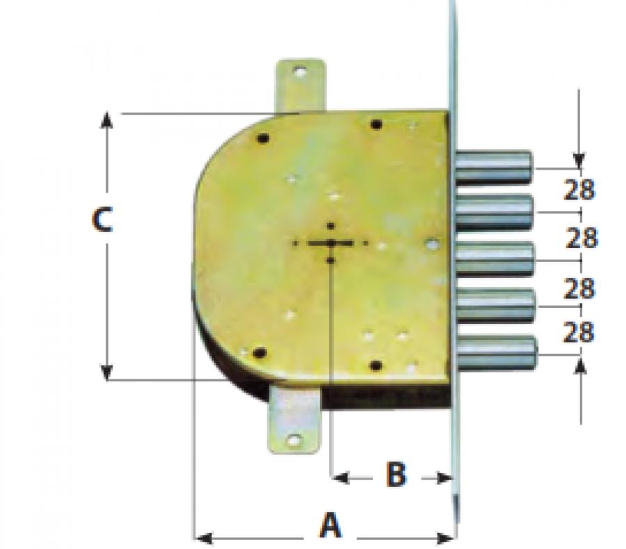 Serratura CR mod. 2201.28