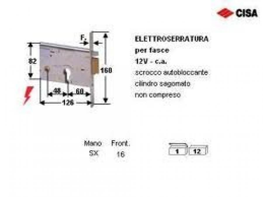 Elettroserratura CISA art. 14010.60